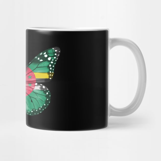 Dominican Flag  Butterfly - Gift for Dominican From Dominica by Country Flags